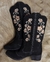 2755-7 - 1169 Bota Texana Marcial fem. Café/Floral BF - loja online