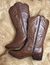 Imagem do 2755-9 - 1166 Bota Texana Marcial fem. Marron BF