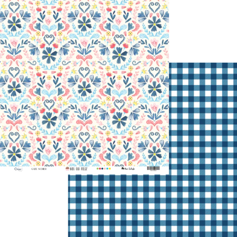 Folha Para Scrapbook - Meu Dia Feliz - Aniversário 6 Anos da Criar - MDF02