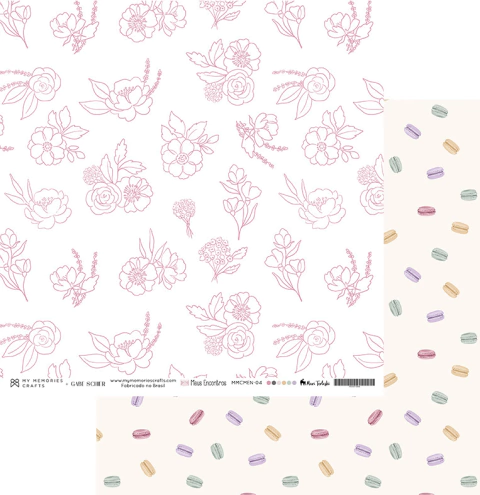 Folha para Scrapbook - My Memories - Coleção Meus Encontros - MMCMEN-04
