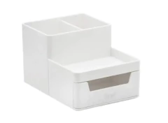 Organizador de Mesa com Gaveta - Branco - BRW - OR5040
