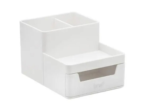 Organizador de Mesa com Gaveta - Branco - BRW - OR5040