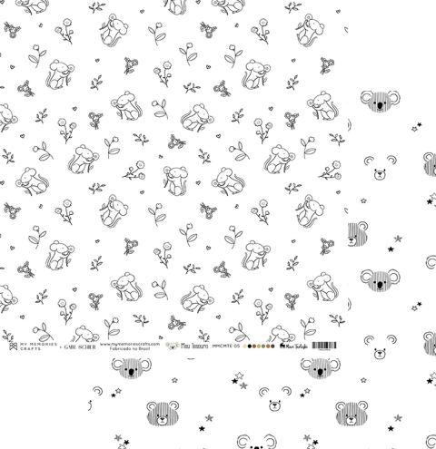 Folha para Scrapbook - My Memories - Coleção Meu Tesouro - MMCMTE-05
