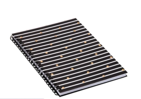 Caderno - Capa Dura Pautado - Black - BRW - NB4560