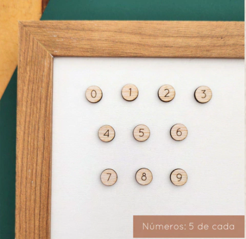 Aplique Madeirinha - Números - Estação do Scrap