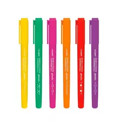 Marca Texto Carimbo Roller Picnic 6 Cores - Leo & Leo