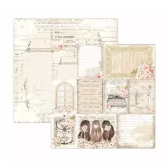 Folha para Scrapbook - Dany Peres Design - Coleção B.F.F - Nossos bilhetinhos