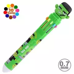 Caneta Esferográfica Boo – 10 Cores – 0.7mm – Tris