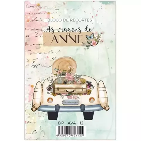 Bloco de Folhas A5 - Coleção As viagens de Anne - Dany Peres - DP-AVA-12