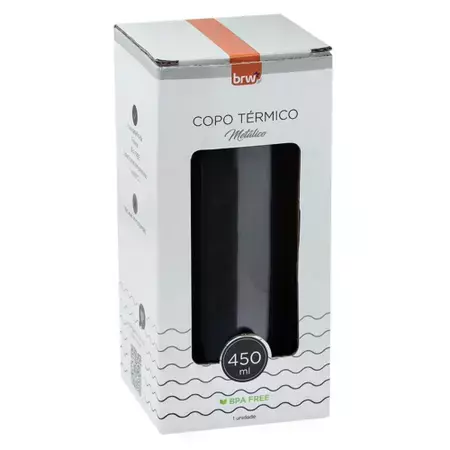 Copo Metálico Térmico - 450ml - BRW