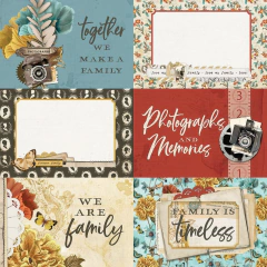 Folha para Scrapbook - Coleção Simple Vintage Ancestry - 4x6 Elements - Simple Stories - 14114 - comprar online