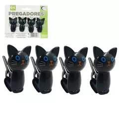 Kit 4 Pregadores Plásticos de Gatinho - InterPonte