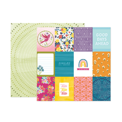 Folha para Scrapbook - Wonders Paper 24 - American Crafts - Paige Evans - 34004818