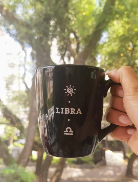 Caneca - Signos Preta - Libra