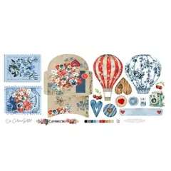 Papel Vegetal Recortes 12x30,5cm 140G Coleção Amorecos - Carina Sartor - AMO12