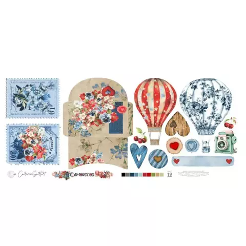 Papel Vegetal Recortes 12x30,5cm 140G Coleção Amorecos - Carina Sartor - AMO12