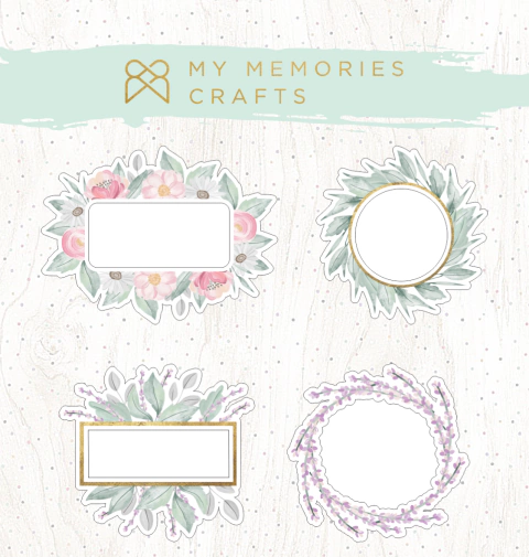 Molduras em Chipboard - My Memories Crafts - Coleção Meus Encontros - MMCMEN-11