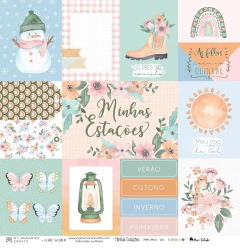 Folha para Scrapbook - My Memories Crafts - Coleção Minhas Estações - MMCMES-06 - comprar online
