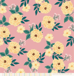 Papel Caminho de Flores - Coleção Jardim Secreto - Juju Scrapbook na internet