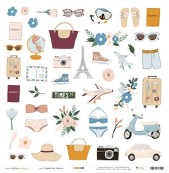 Papel Viagem dos Sonhos - Coleção Malas Prontas - Juju Scrapbook - 91172F - comprar online