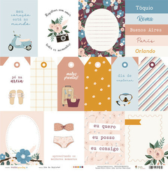 Papel - Dia de Explorar - Coleção Malas Prontas - Juju Scrapbook - 91172B - comprar online
