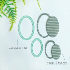 Faca de Corte Oval - Juju Scrapbook - 8F9FED na internet