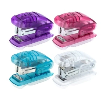 Mini Grampeador Zomm Transparente - BRW - GP0101