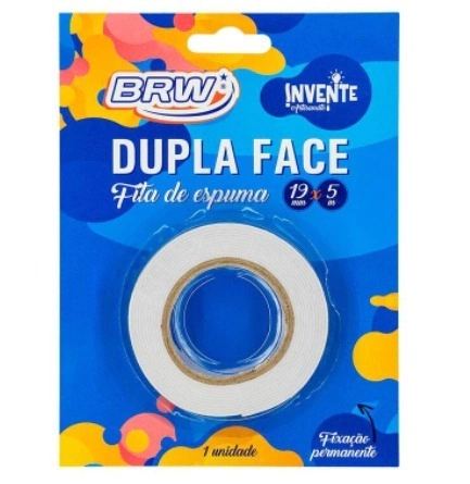 Fita Adesiva Dupla Face Espuma - 19mmx5m - BRW - DF1905