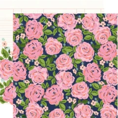 Folha para Scrapbook - Coleção Happy Hearts - Sweetheart - Simple Stories - 16905