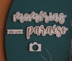 Aplique Madeirinha - Viagem - Memórias - Estação do Scrap - 1757