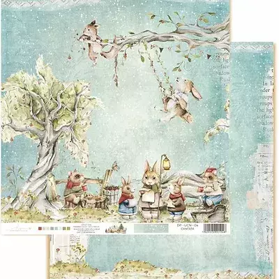 Folha para Scrapbook - Dany Peres Design - Coleção Uma noite de Natal - Cantata