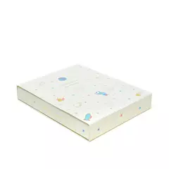 Kit Livro Álbum Argolado Do Bebê 18x24 Off White + Cartões Mesversário Do Bebê 10x15 Off White - Cicero - comprar online