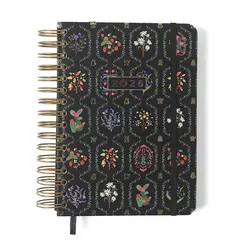 Agenda Planner Wire-o 2026 Jardim Diária A5 Preto - Cicero - comprar online