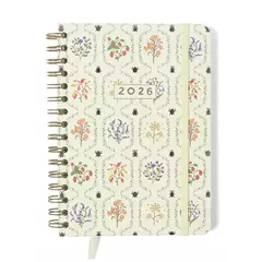 Agenda Planner Wire-o 2026 Jardim Semanal Anotações A5 Off White - Cicero - comprar online
