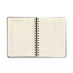 Agenda Planner Wire-o 2026 Jardim Semanal Anotações A5 Off White - Cicero