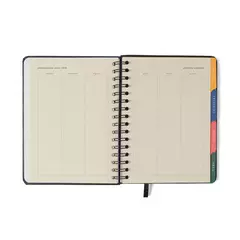 Agenda Planner Wire-o 2026 Jardim Semanal Notas c/ Divisórias A5 Verde - Cicero - comprar online