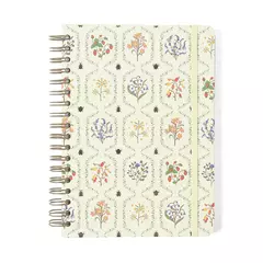 Caderno Espiral Jardim Pautado 17x24 Off White 10 Matérias 160 fls - Cicero - comprar online