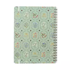 Caderno Espiral Jardim Pautado 20x28 Verde 1 Matéria 80 fls - Cicero