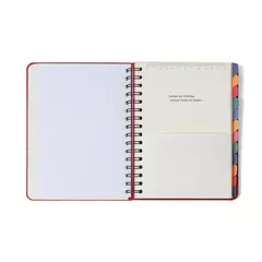 Planner Permanente Wire-o Jardim Semanal Notas A5 Off White - Cicero - Criar - Papelaria e Scrapbook