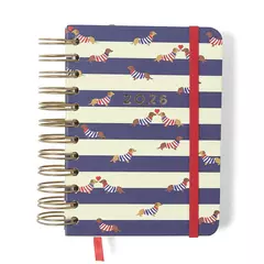 Agenda Planner Wire-o 2026 Praia Diária 11,5x16 Cachorros - Cicero - comprar online