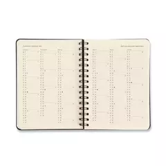 Agenda Planner Wire-o 2026 Doce Florada Semanal Anotações A5 Preto - Cicero - Criar - Papelaria e Scrapbook