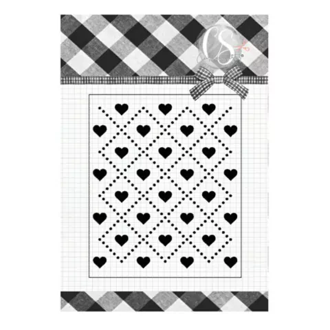 Carimbo Coração Padrão - Coleção Amorecos - Carina Sartor - AMO32