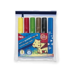 Caneta Hidrocor - Mega Color Super Jumbo - Tris - 603247