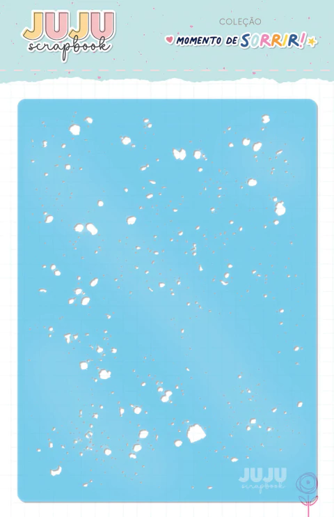 Stencil Muita Cor - Coleção Momento de Sorrir - JuJu Scrapbook