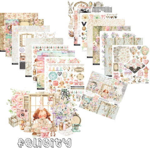 Coleção FELICITY Papel Bloco 30,5x30,5cm 18 fls 240G - FEL00 - comprar online