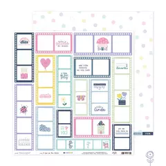 Papel para Scrapbook O que me Faz Feliz - Coleção Doce Alegria I Juju Scrapbook - comprar online