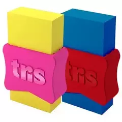 Borracha plástica school neon - tris - comprar online