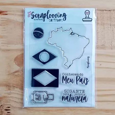 Carimbo Meu Brasil - Scraplooving C408