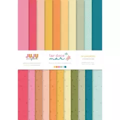 Bloco A5 para Scrapbook - Coleção Lar Doce Mar I Juju Scrapbook - comprar online