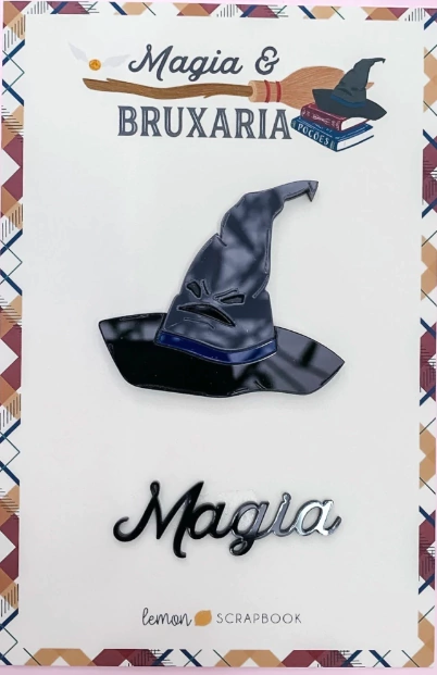 Acrílico Chapéu + Magia | Magia & Bruxaria - Lemon